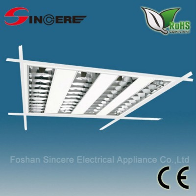 T5 recessed Grill Louver fitting fluorescent tube fixture